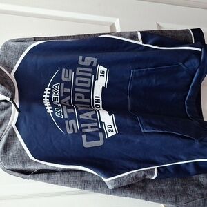 F mens Riddell long sleeve stretch hoodie sweatshirt size 2XL. LIKE NEW